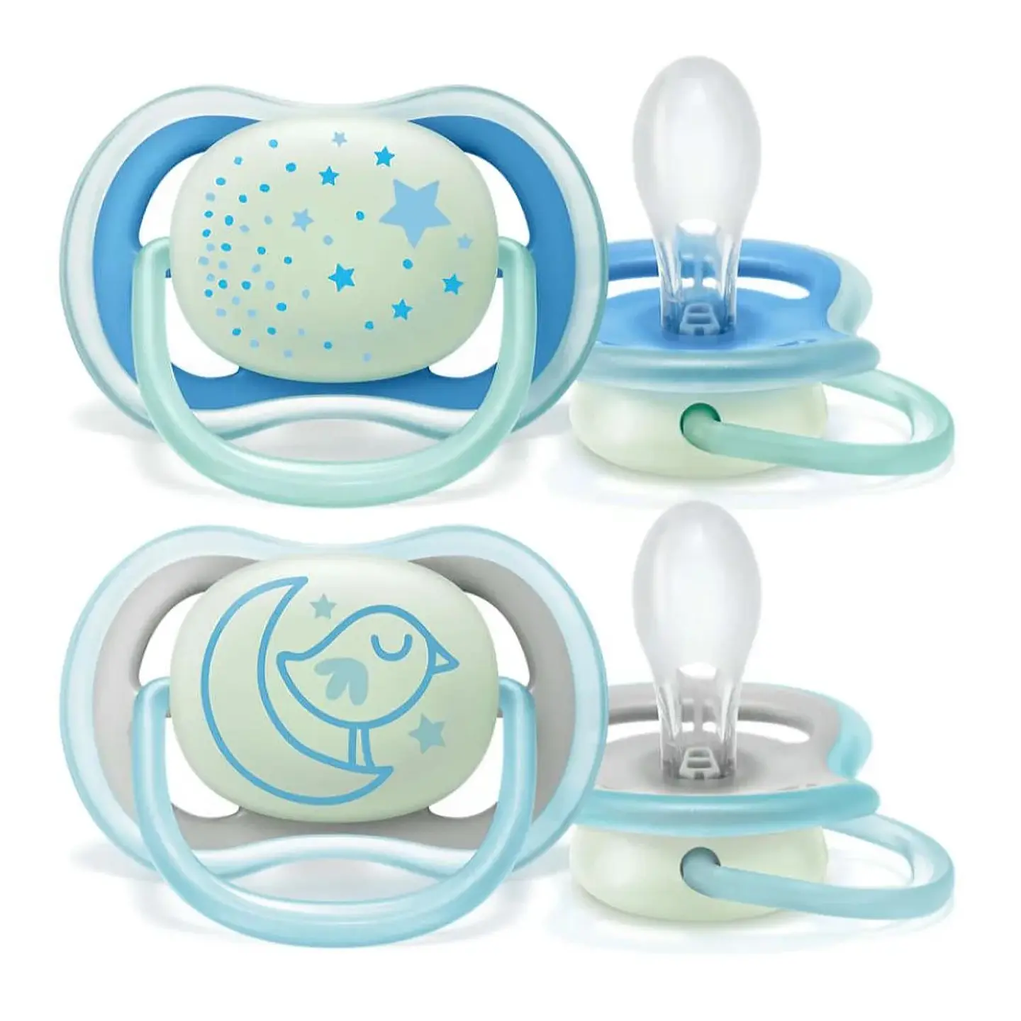 2 Chupetes Avent Nocturno 6-18m Azul SCF376/21 1
