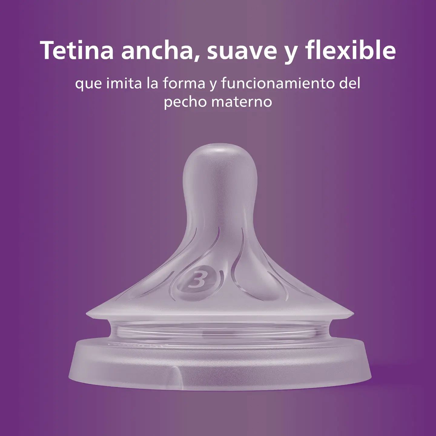 Pack 2 Tetinas Natural 3.0 Avent Flujo Medio 1m+ 3