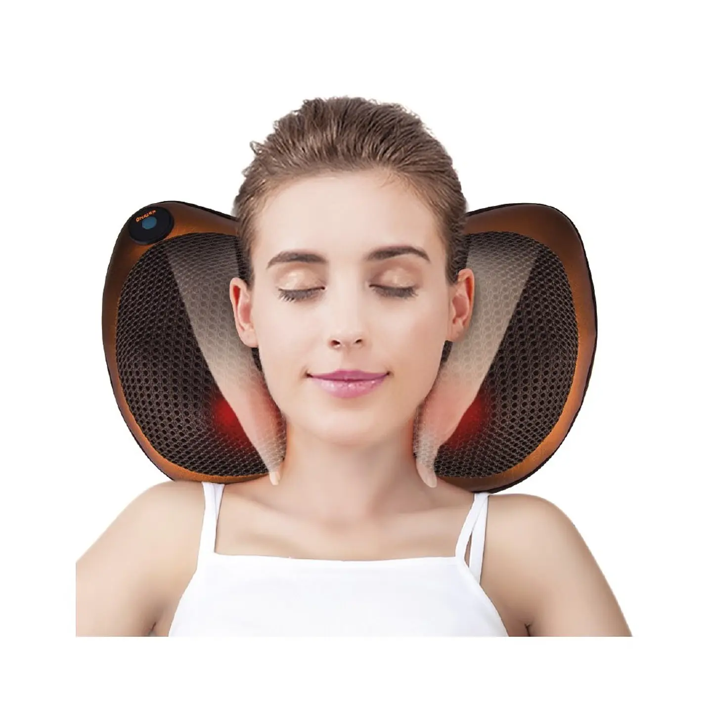 Almohada Masajeadora 4 Cabezales Terapia Magnética  2