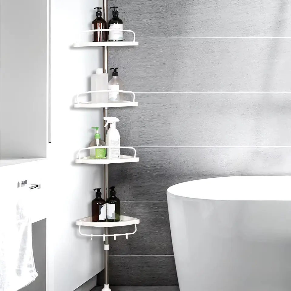 Organizador Esquinero Ducha Baño Multiuso 4 Niveles Ajustable 3