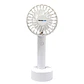 Ventilador Recargable Portátil Con Soporte Blanco TL671W - Miniatura 1