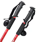 Par de Bastones Ajustables para Treckking Rojo DBG1356R - Miniatura 2