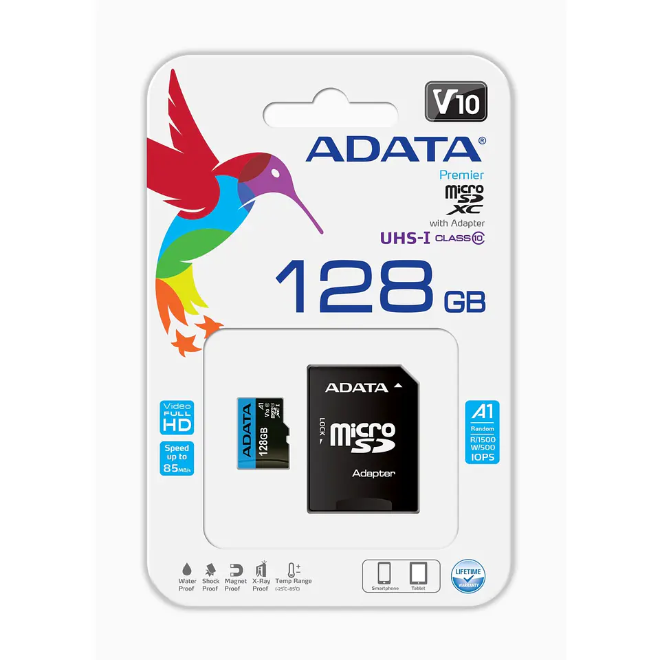 Tarjeta Memoria Micro SD XC 128 GB Adata 2