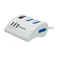 Alargador Extension Philco 3 POS y 3 USB Blanco - Miniatura 1