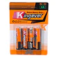 Pack 4 Pilas Kingever AA Carbon Battery R6 - Miniatura 1