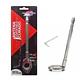 Antena Corta Hilo Curado Moto Retráctil Plateado - Miniatura 1