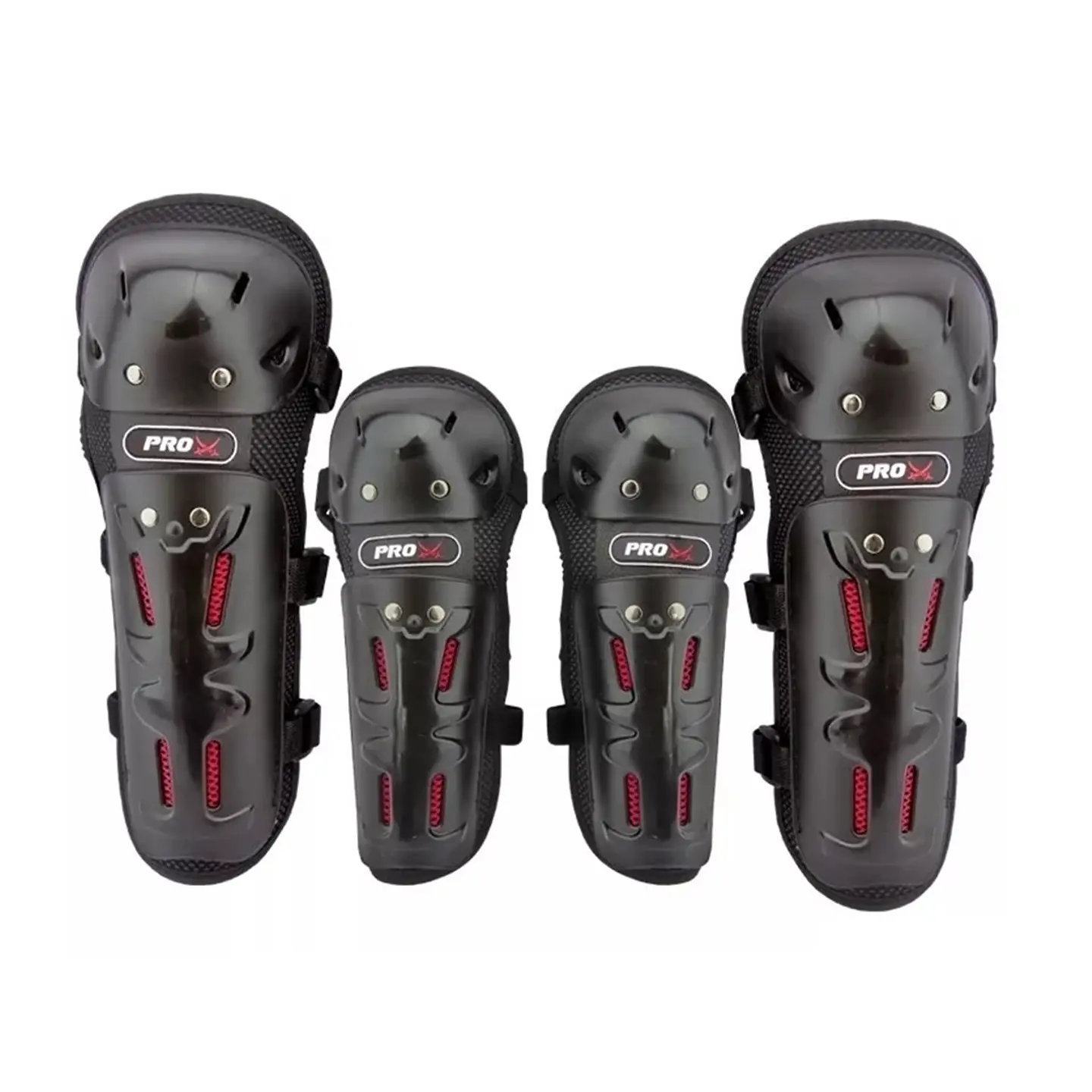 Set Protecciones Moto Rodilleras y Coderas Cobra 1