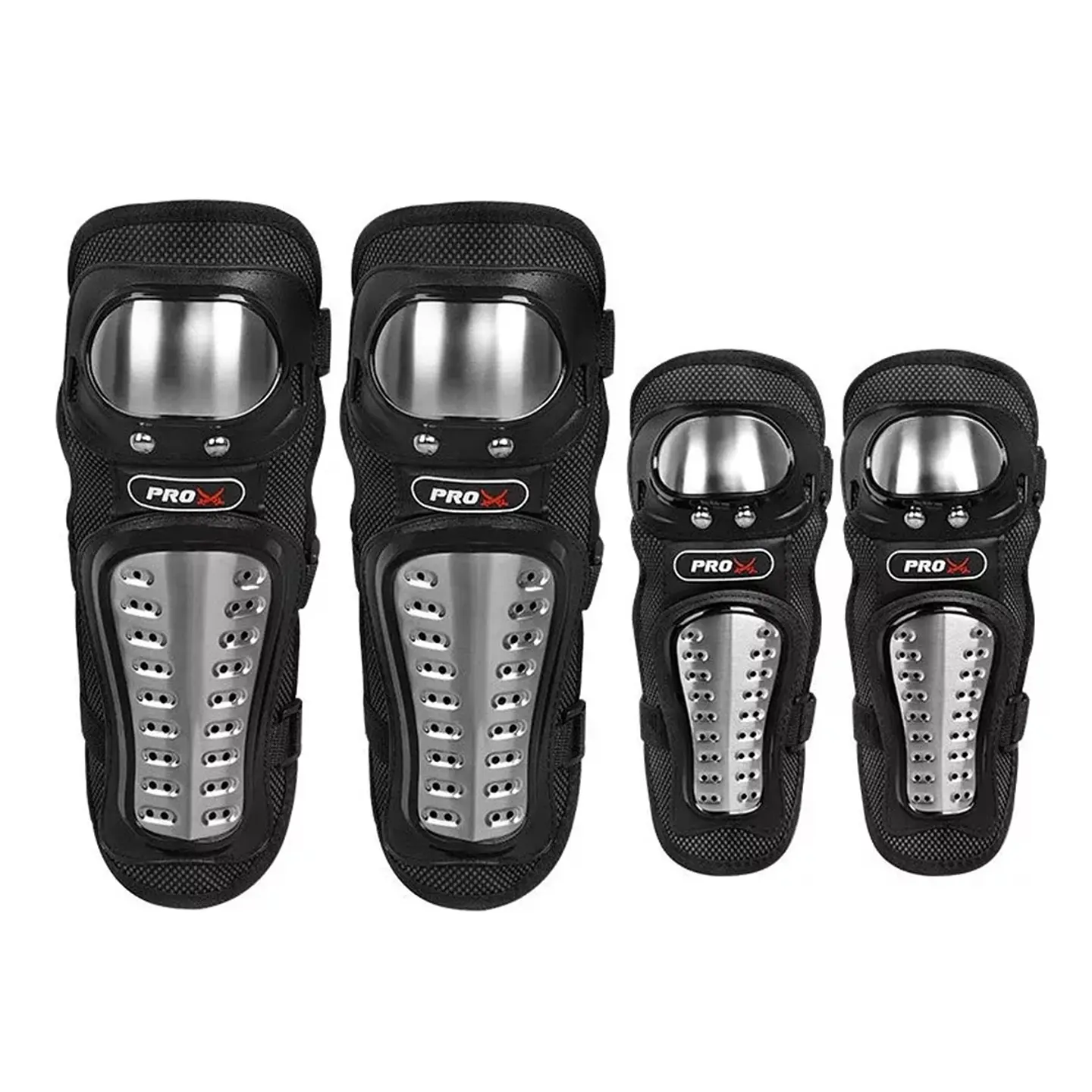 Set Protección Rodillera Y Codera Metal Pro-Biker 1