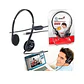 Audífono Genius Hs-m200c con Micrófono Negro - Miniatura 5
