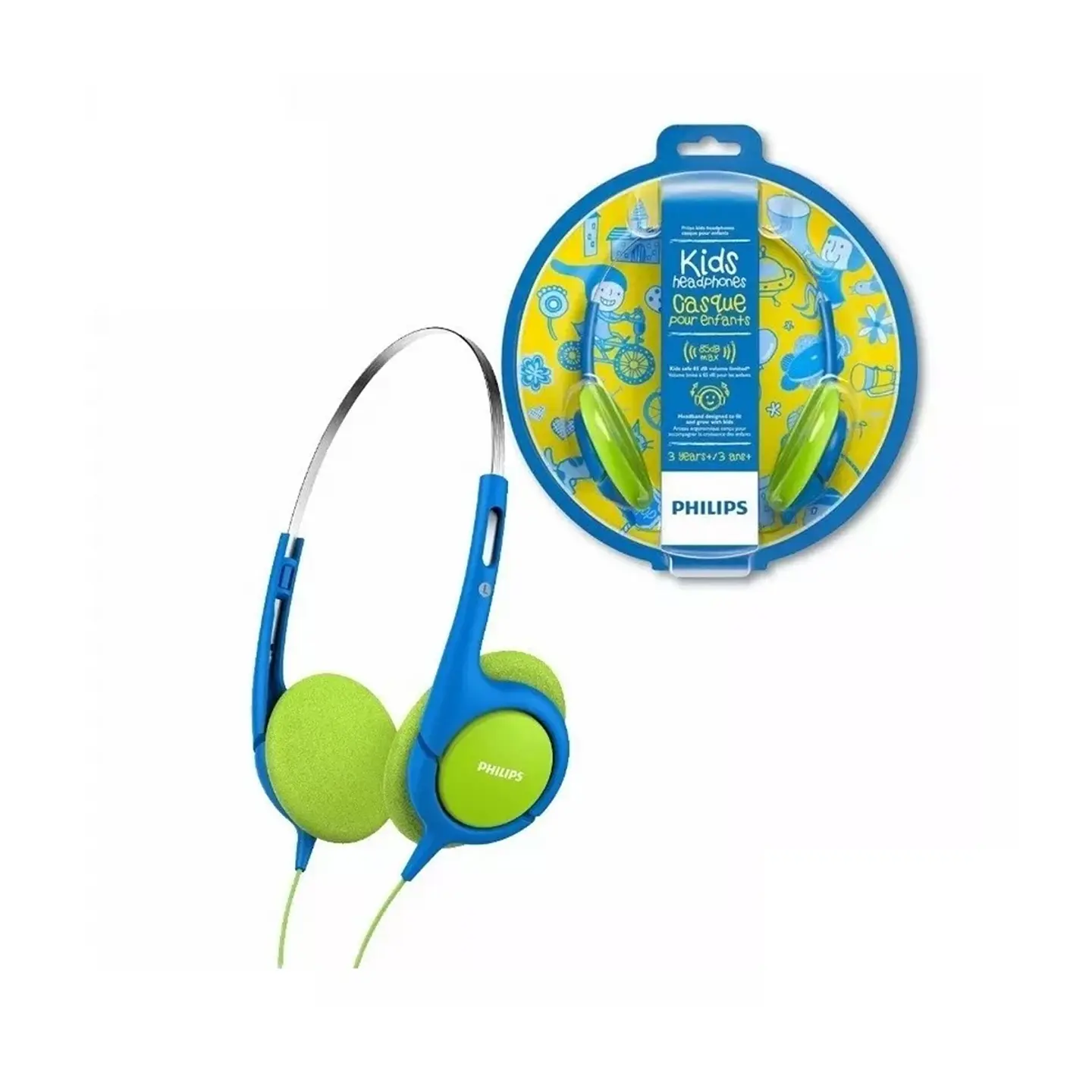 Audífonos Philips Infantil Shk1030 Over Ear Azul-verde  3