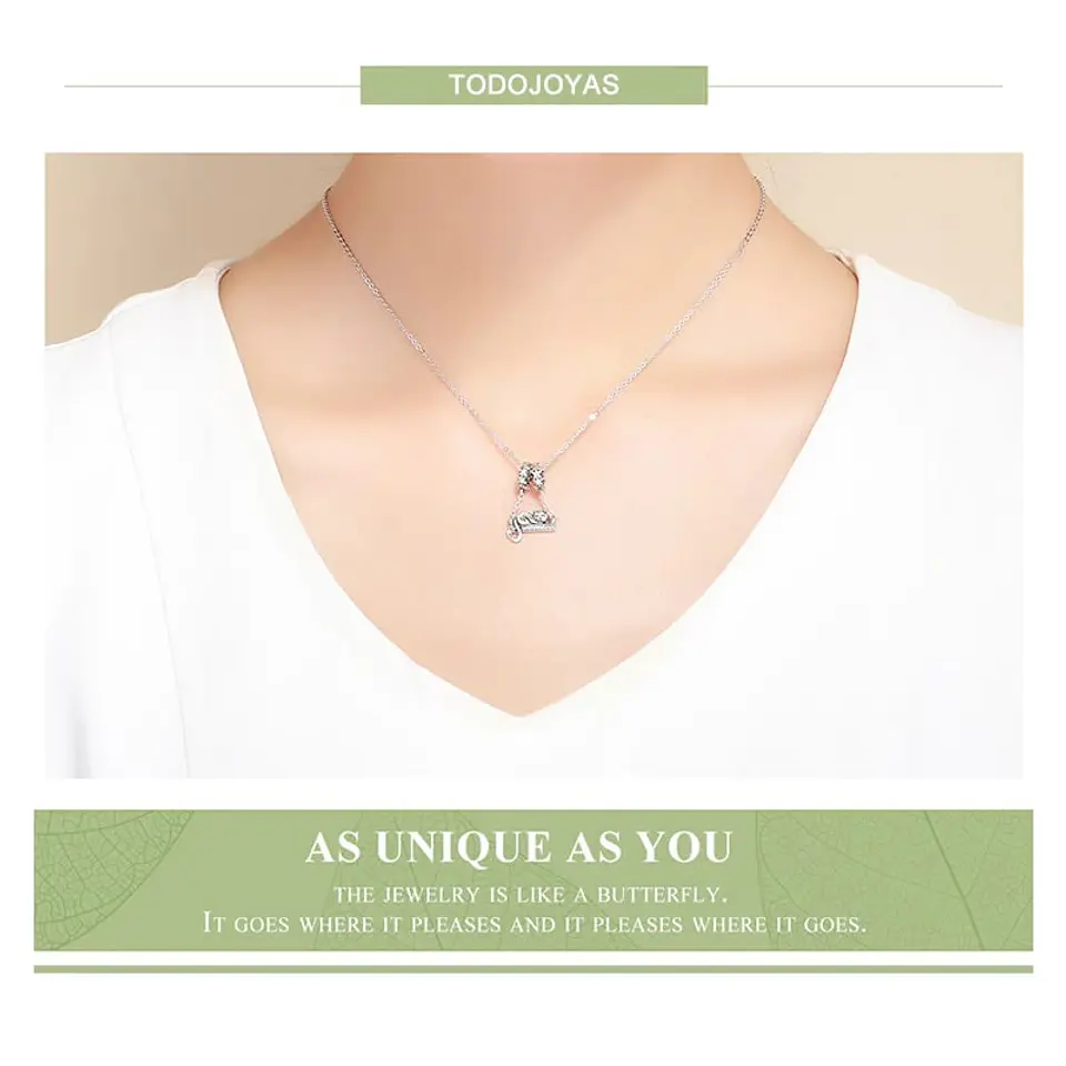 Charm Dije Plata 925 Gato Acostado 3