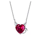 Collar Plata 925 Corazon Diablo Rojo - Miniatura 1