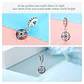 Charm Dije Plata 925 Rosa Circones - Miniatura 3