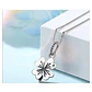 Charm Dije Plata 925 Trebol Plateado Circon - Miniatura 5