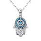 Collar Plata 925 Hamsa Mano de Fatima - Miniatura 1