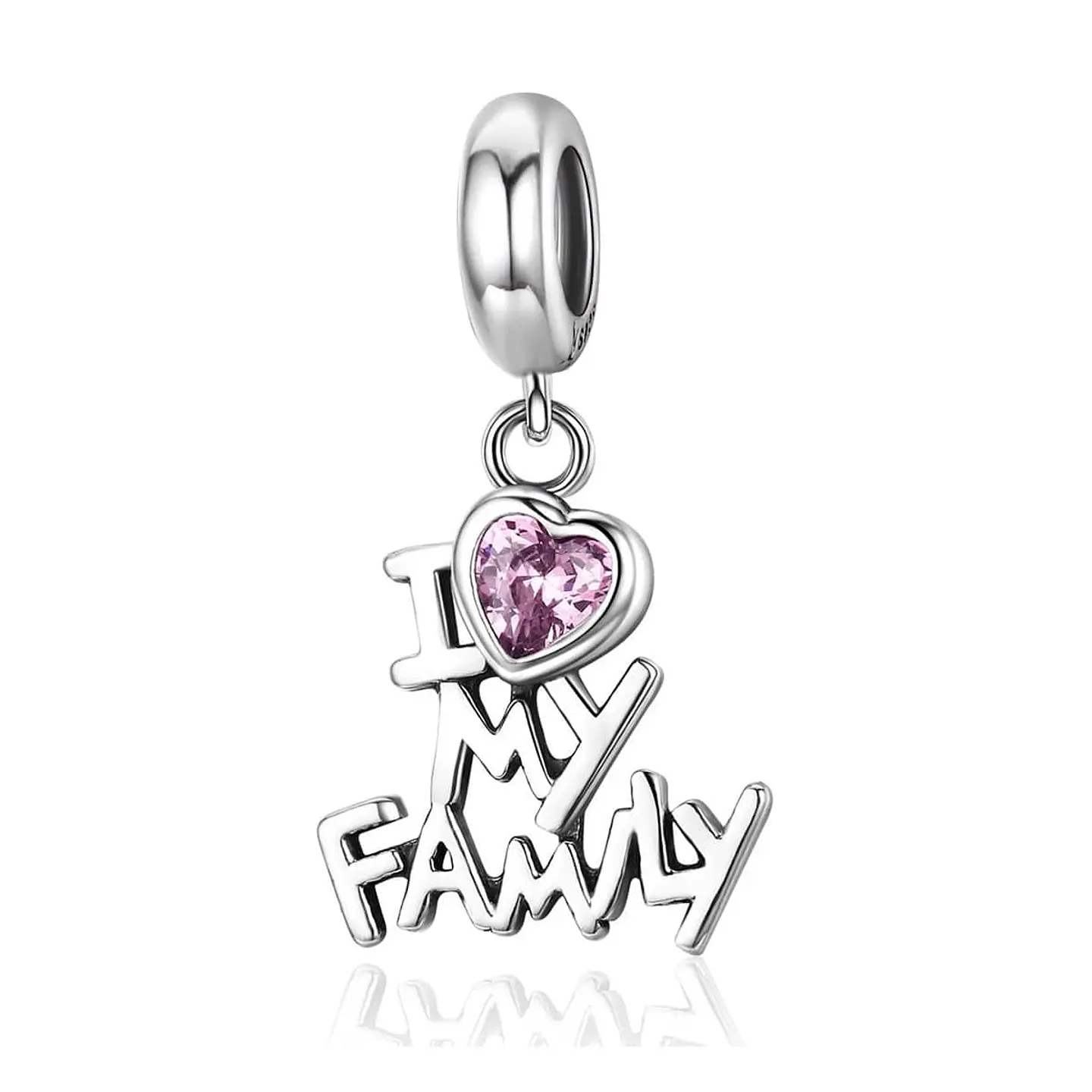 Charm Dije Plata 925 Amo a Mi Familia 1