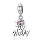 Charm Dije Plata 925 Amo a Mi Familia - Miniatura 1