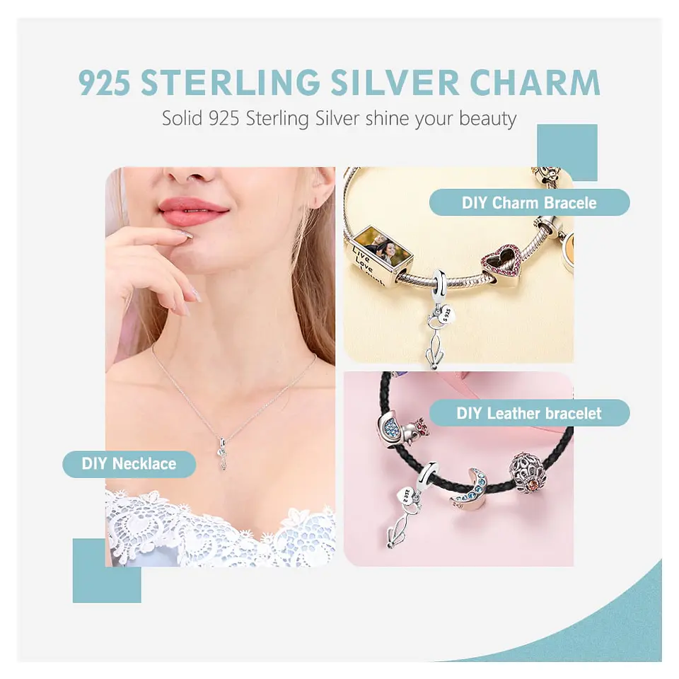 Charm Dije Plata 925 Gato Sentado 3