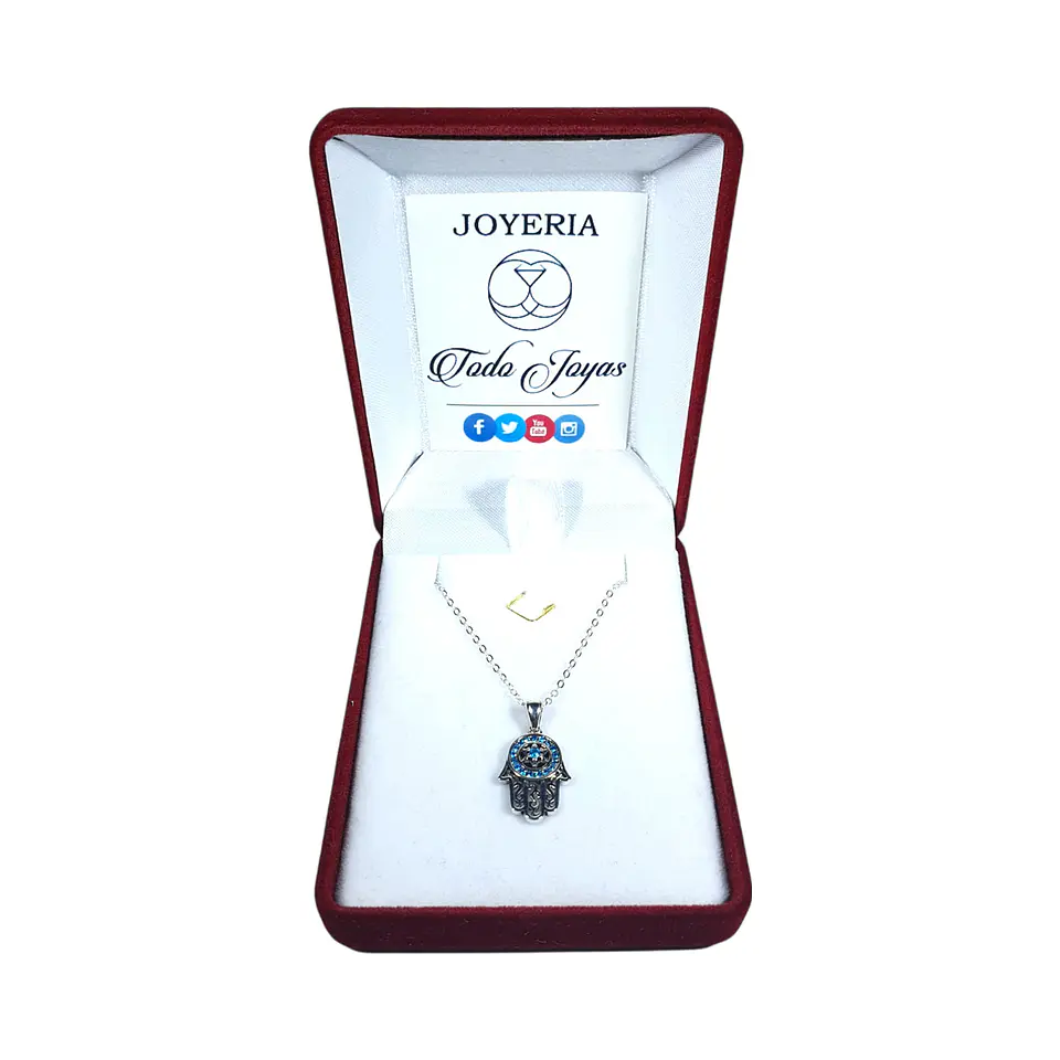 Collar Plata 925 Hamsa Mano de Fatima 2