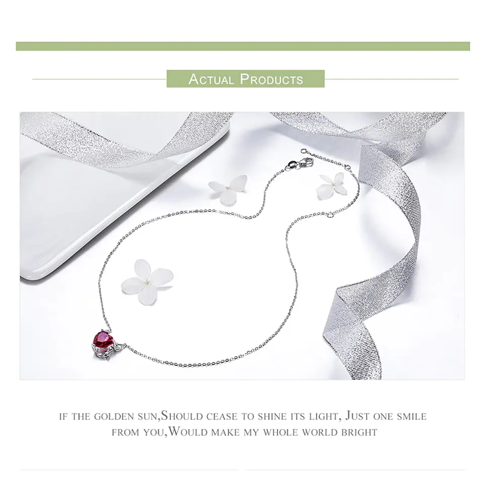 Collar Plata 925 Corazon Diablo Rojo 6
