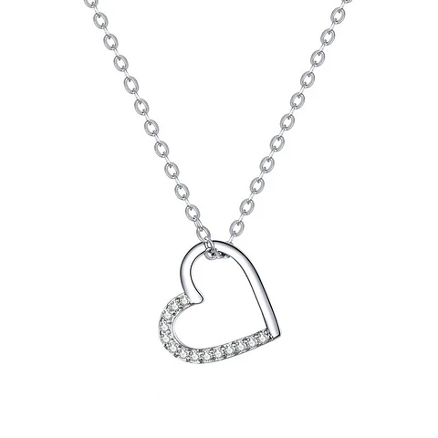 Collar Plata 925 Mini Corazon Circones