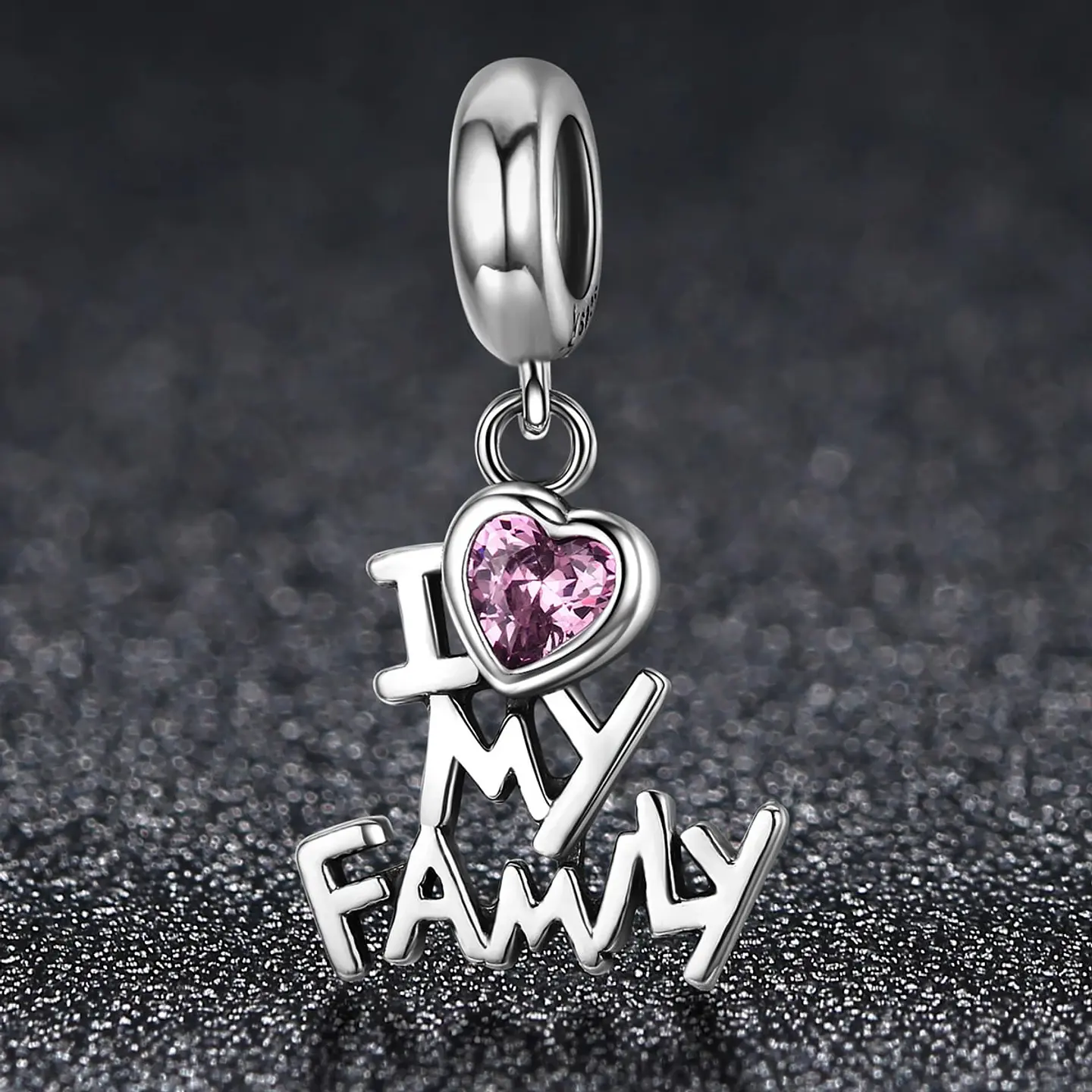 Charm Dije Plata 925 Amo a Mi Familia 5