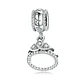 Charm Dije Plata 925 Corona Princesa - Miniatura 1