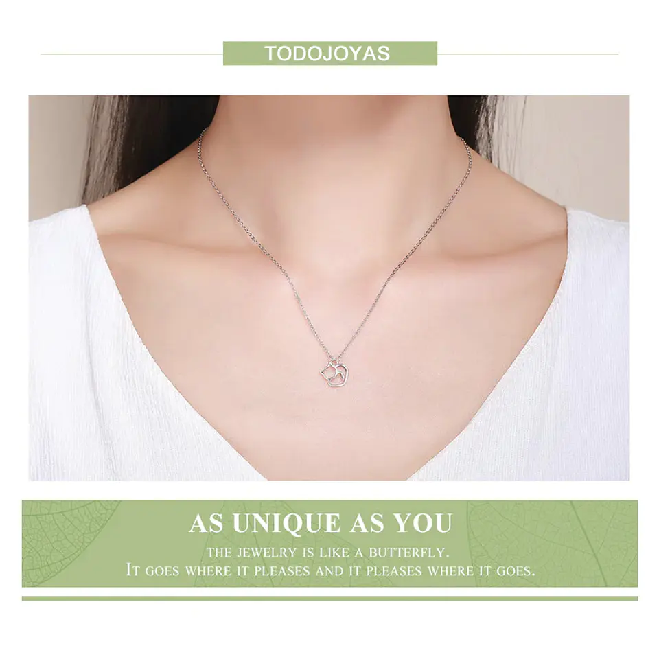 Collar Plata 925 Gatito Plateado 4