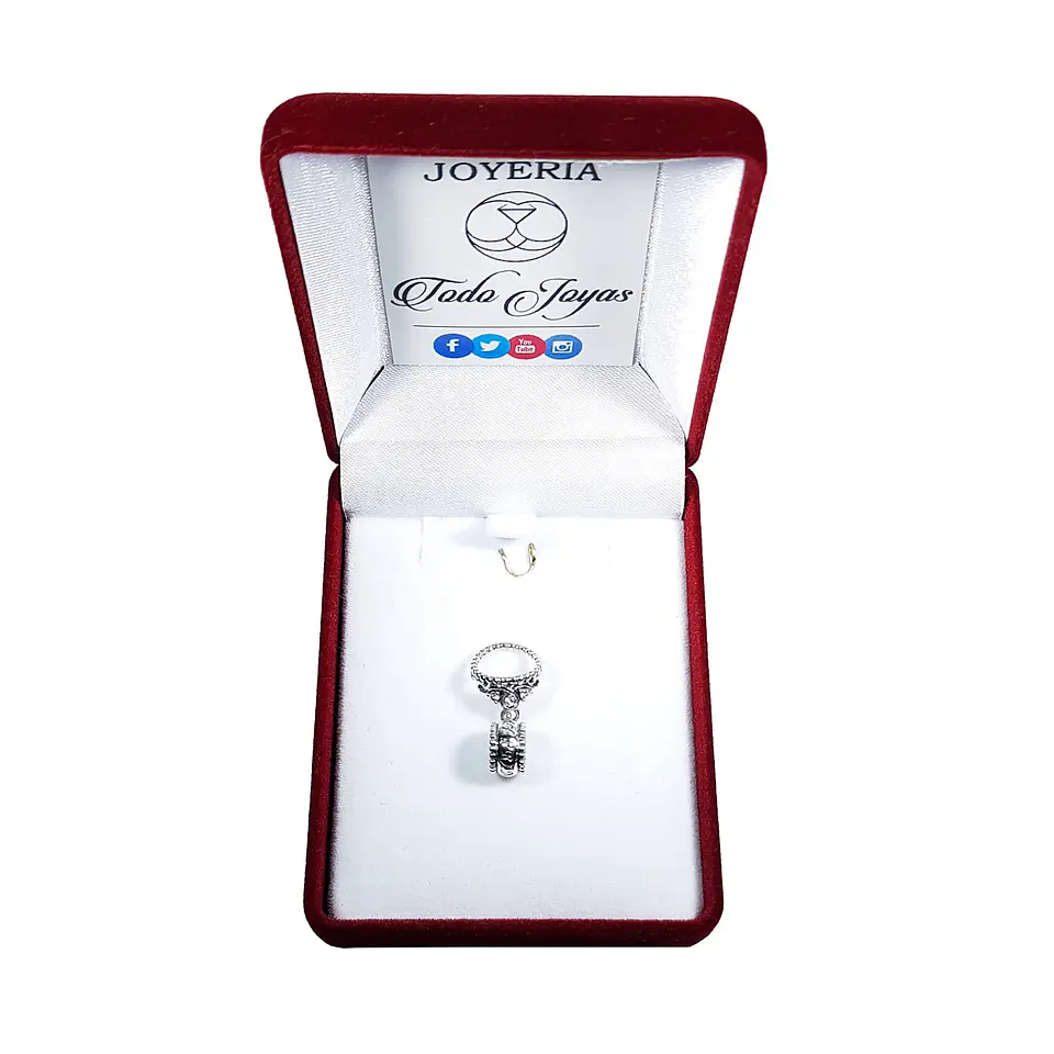 Charm Dije Plata 925 Corona Princesa 2