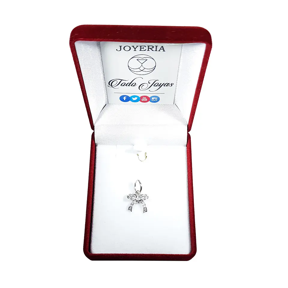 Charm Dije Plata 925 Cinta Regalo 2
