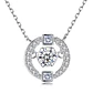 Collar Circulo con Circones Plateado - Miniatura 1