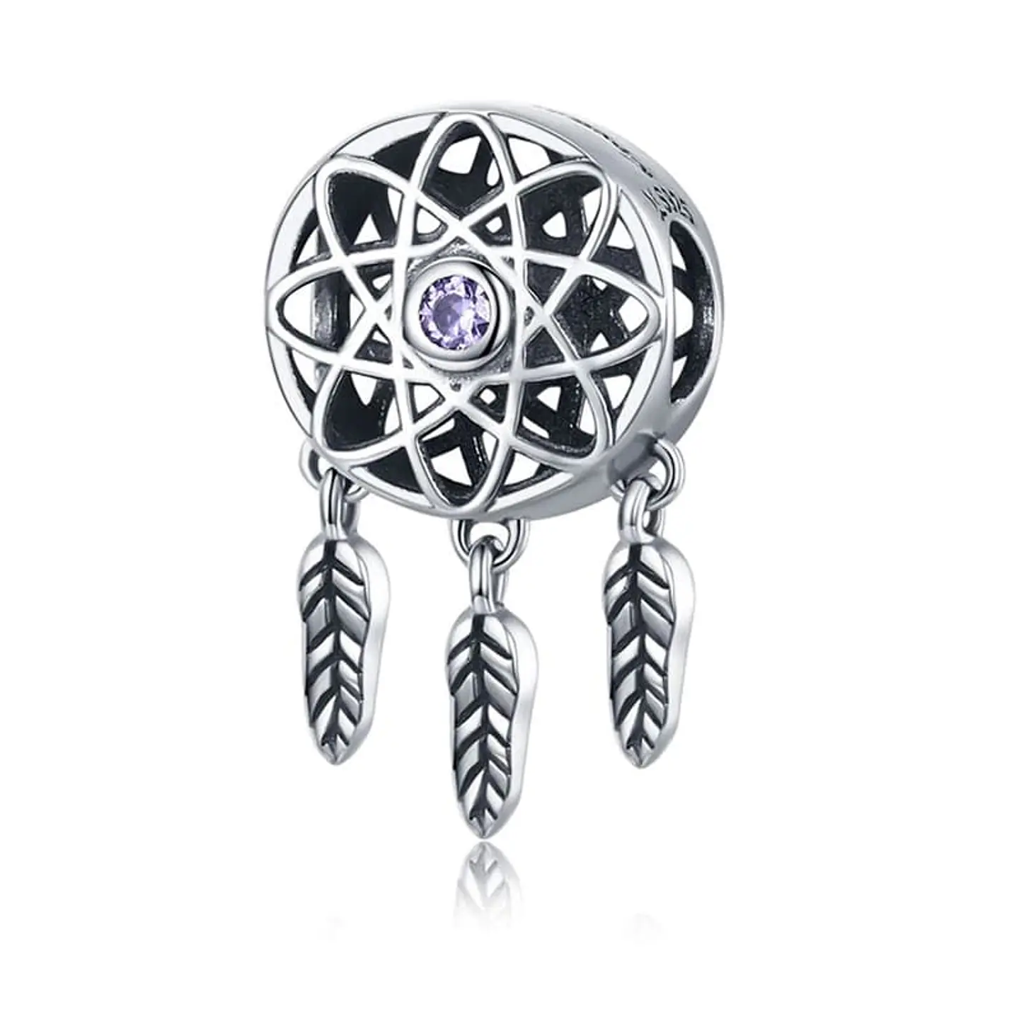 Charm Dije Plata 925 Atrapa Sueños Circular 1