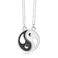 Collar Yin Yang Pareja Negro Blanco - Miniatura 1