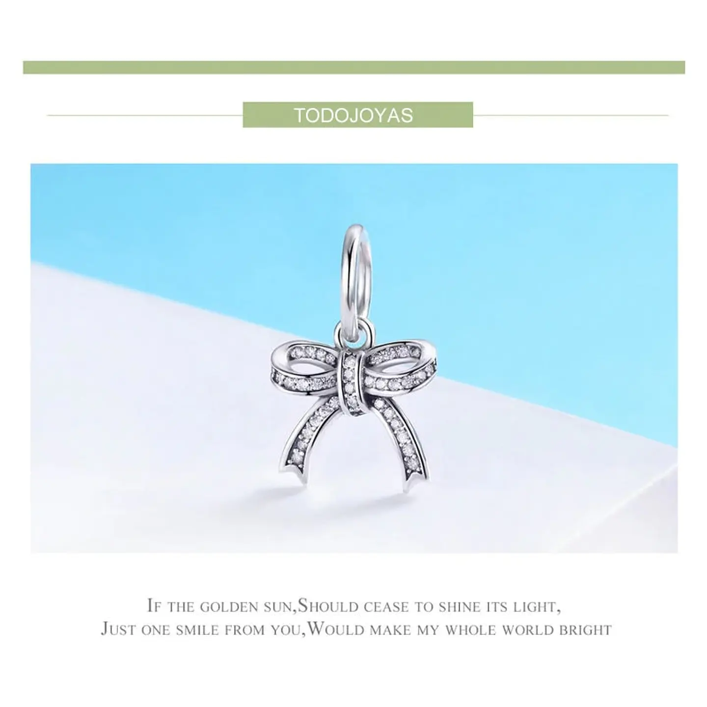 Charm Dije Plata 925 Cinta Regalo 6