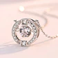 Collar Circulo con Circones Plateado - Miniatura 3