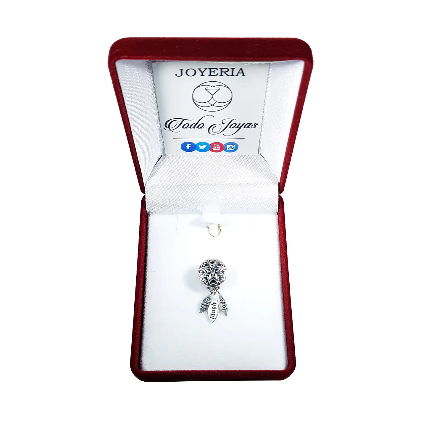 Charm Dije Plata 925 Atrapa Sueños Live 2