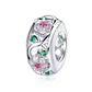Charm Dije Plata 925 Separador Flores - Miniatura 1