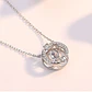 Collar Circulo con Circones Plateado - Miniatura 4