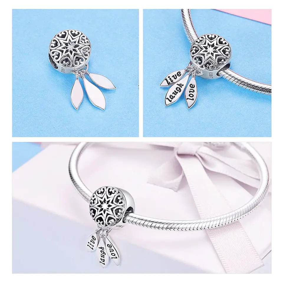 Charm Dije Plata 925 Atrapa Sueños Live 3