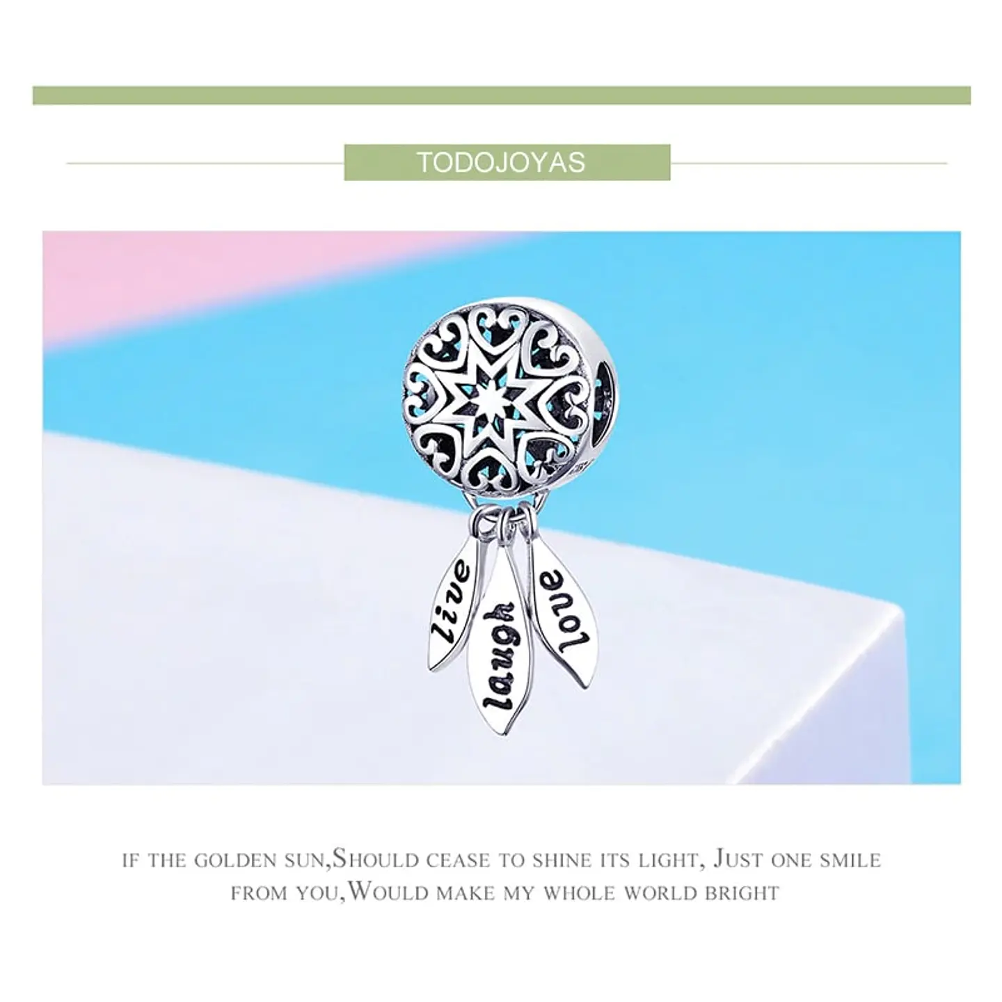 Charm Dije Plata 925 Atrapa Sueños Live 6