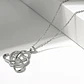 Collar Corazon Nudo Celta Plateado - Miniatura 4