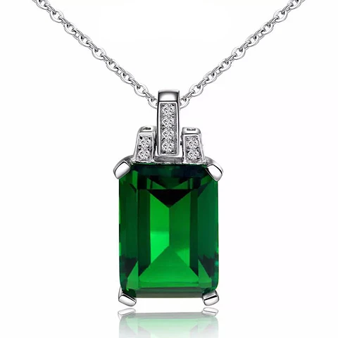 Collar Cristal Verde Circones