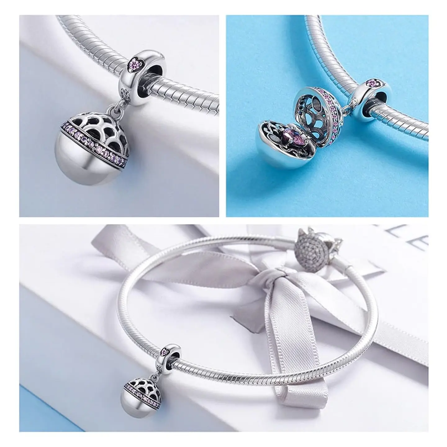 Charm Dije Plata 925 Caja Regalo 3