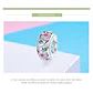 Charm Dije Plata 925 Separador Flores - Miniatura 6