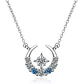 Collar Luna y Estrella Circones Plateado - Miniatura 1