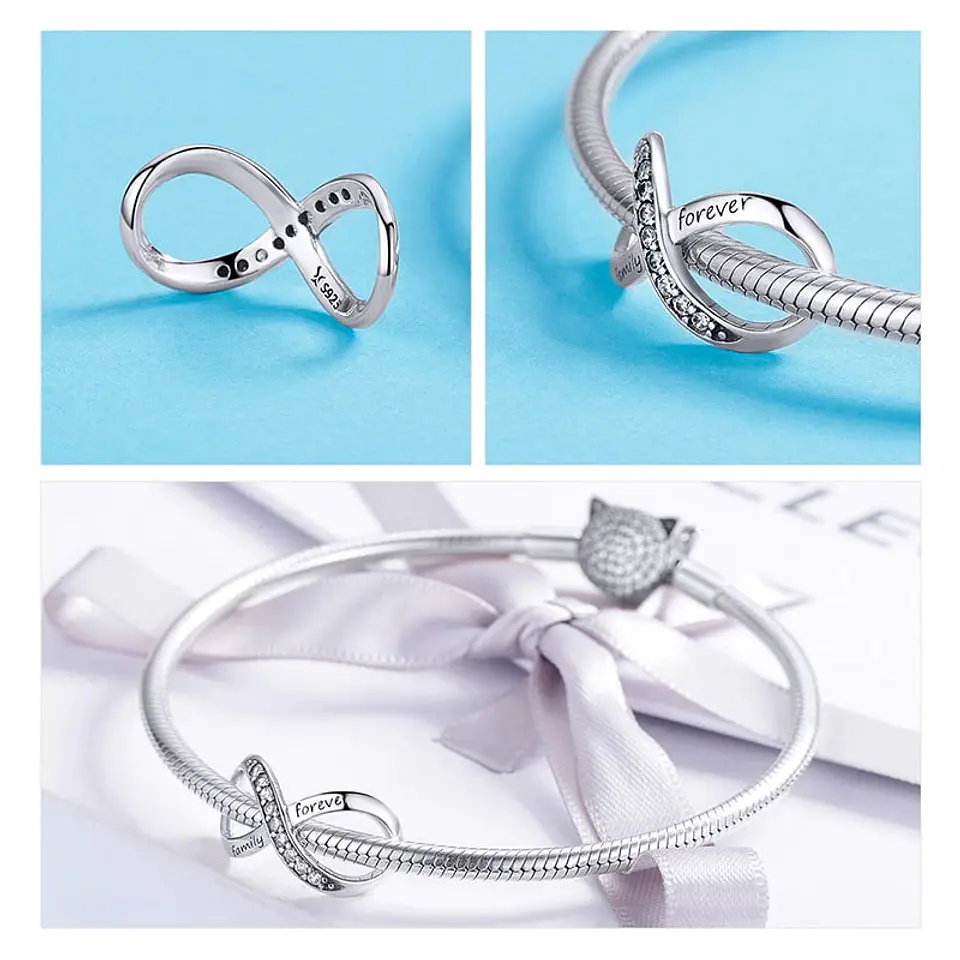 Charm Dije Plata 925 Infinito Forever 3