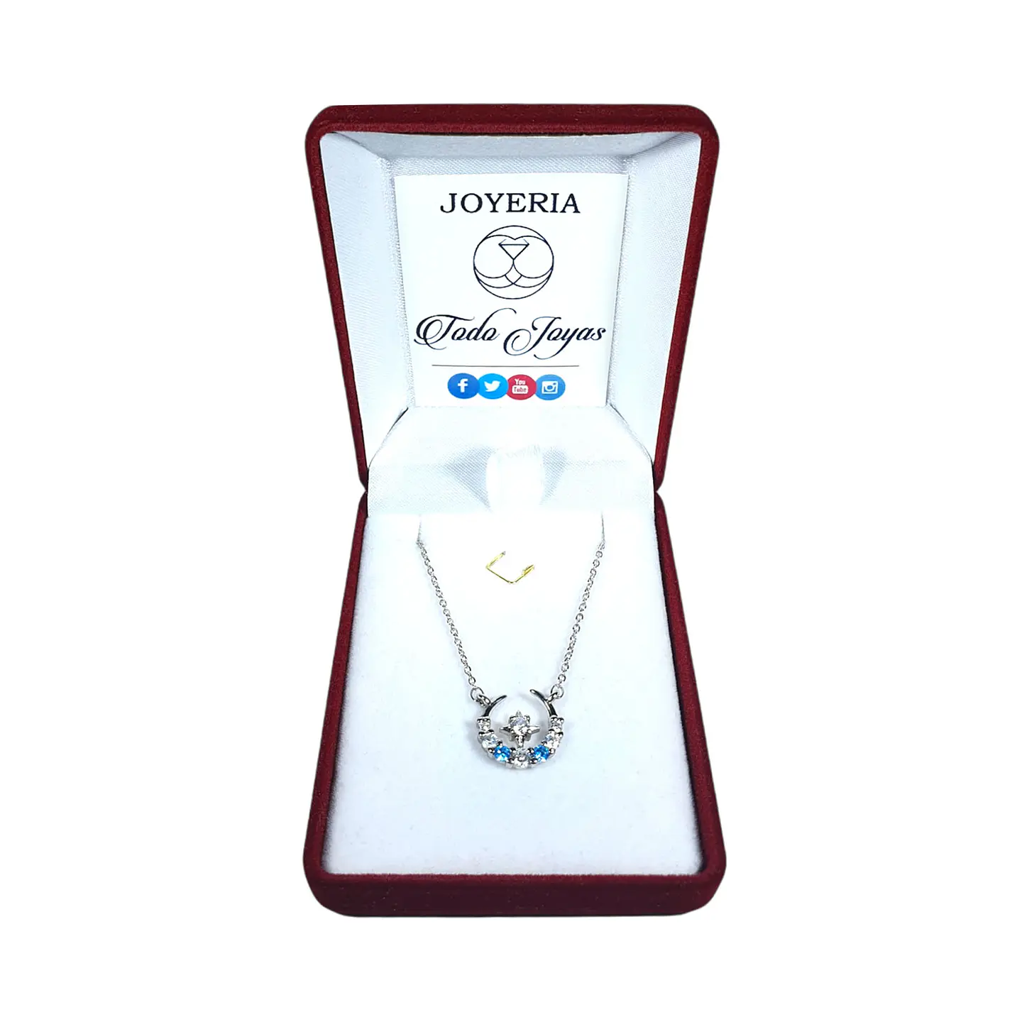 Collar Luna y Estrella Circones Plateado 2