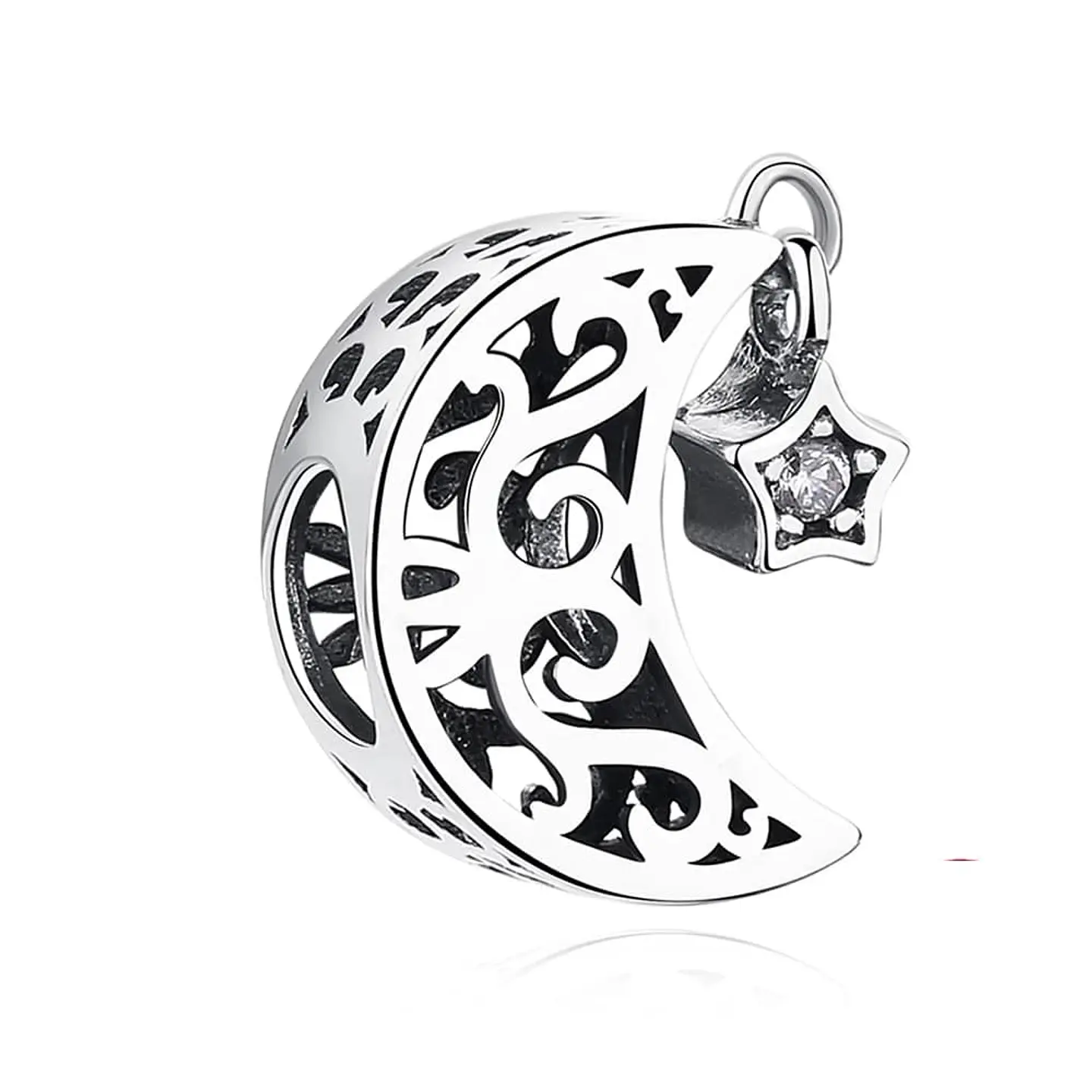 Charm Dije Plata 925 Luna Estrella 1