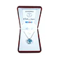 Collar Corazon Cristal Celeste - Miniatura 2