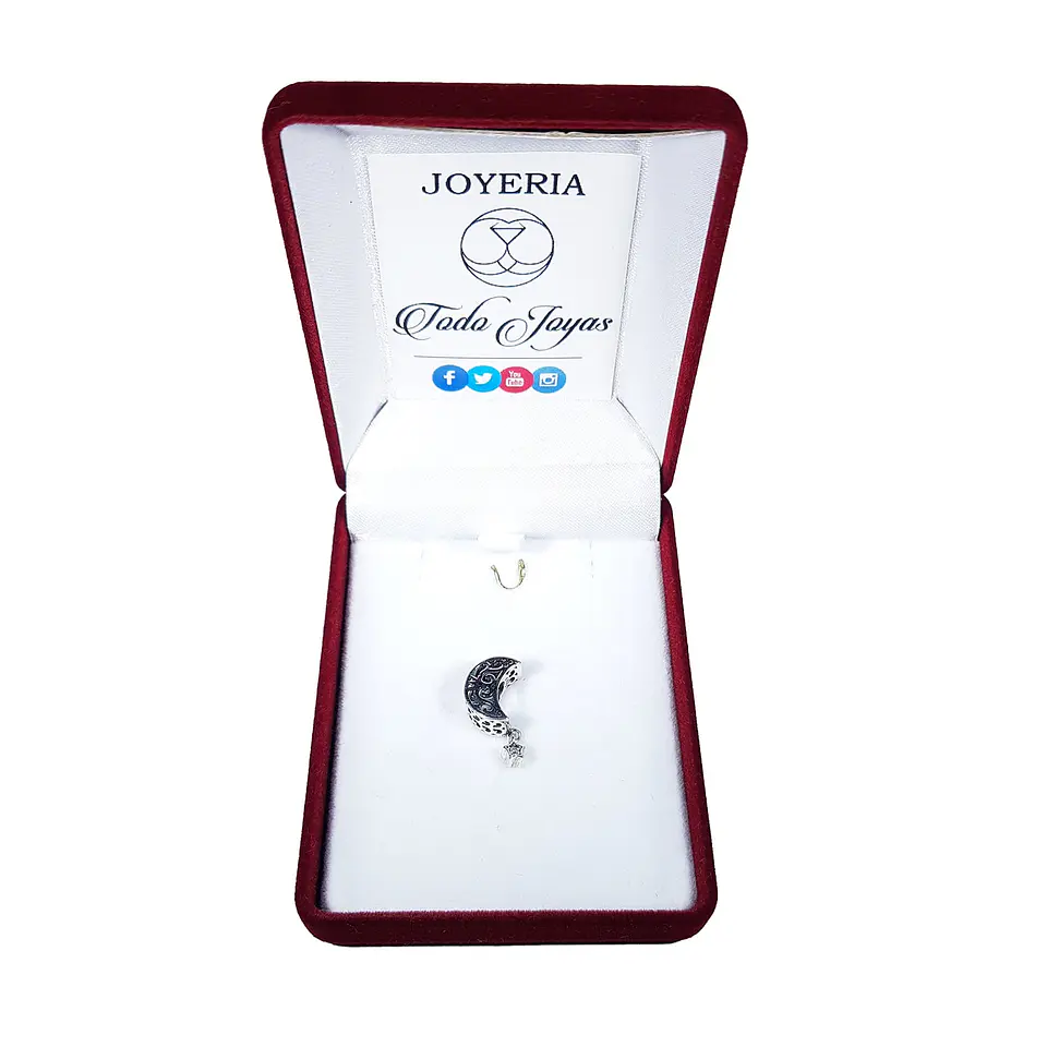 Charm Dije Plata 925 Luna Estrella 2